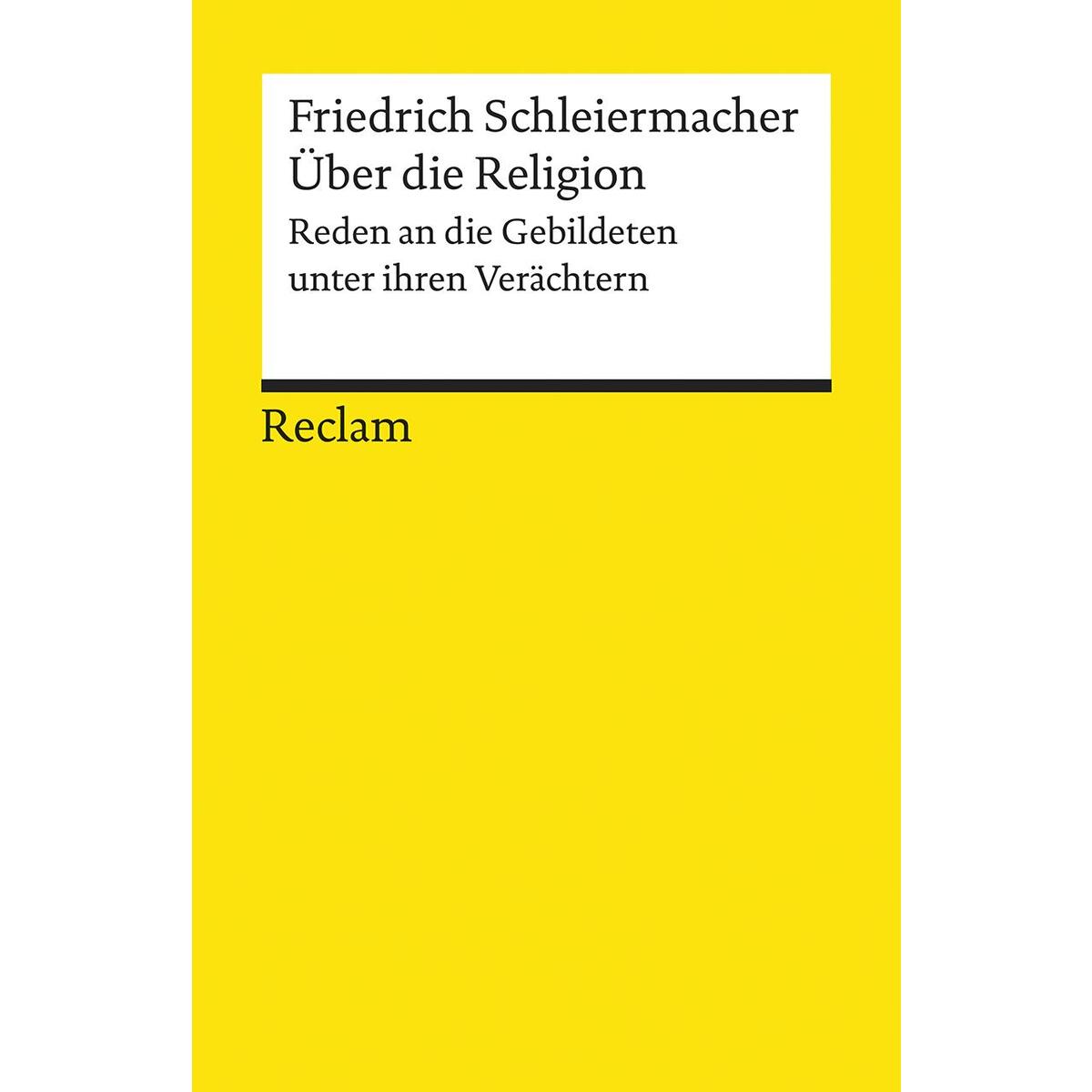Über die Religion von Reclam Philipp Jun.
